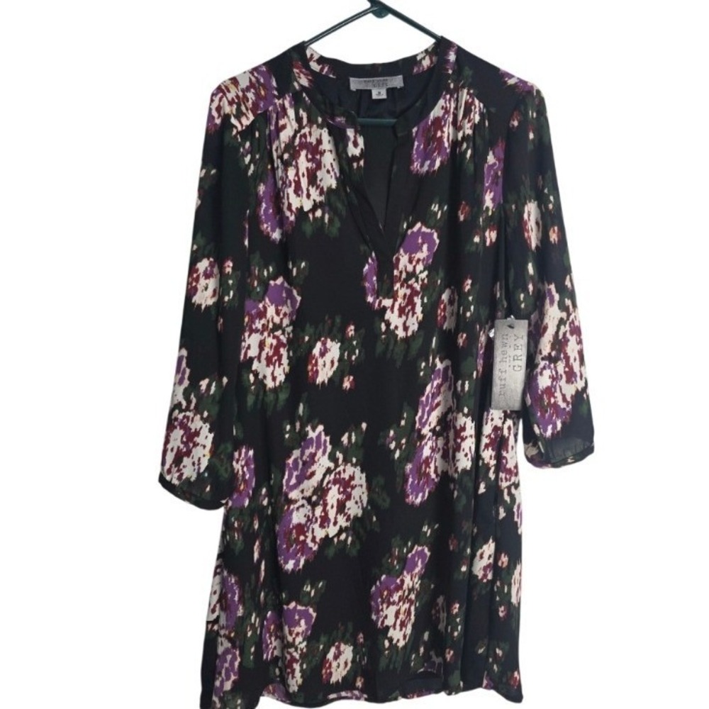 Ruff Hewn Cottage Core Midi Dress M‎ Womens Floral Long Sleeve Coquette NWT